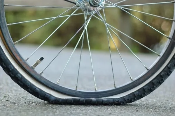 flat tire on bike