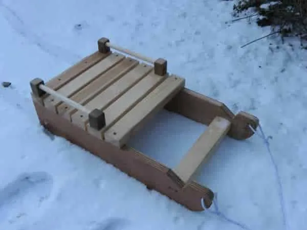 DIY snow sled