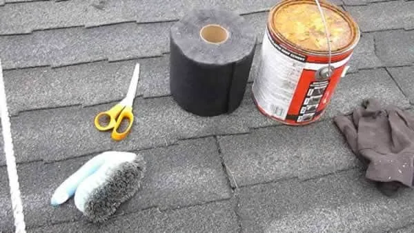 tools and supplies for DIY roof repair