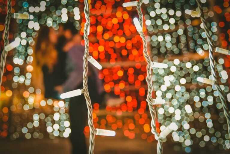 decorative lights in various colors