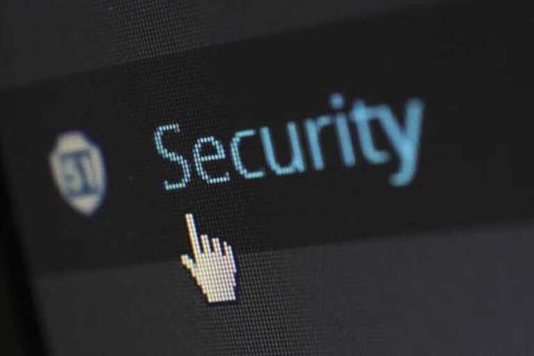 security icon on the screen