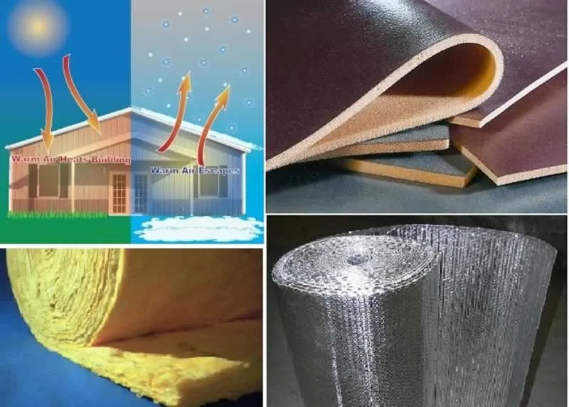 different types of thermal insulators in construction