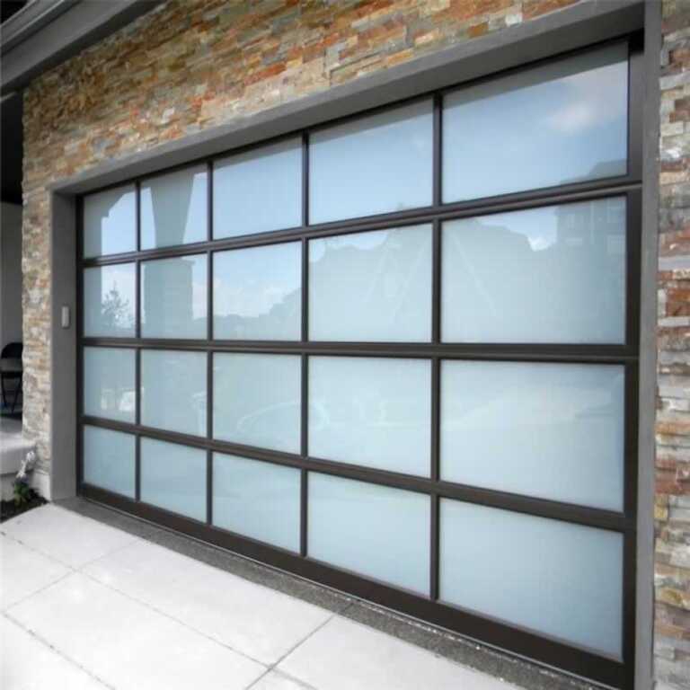Plexiglass garage door