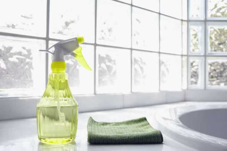 homemade bathroom cleaning solution