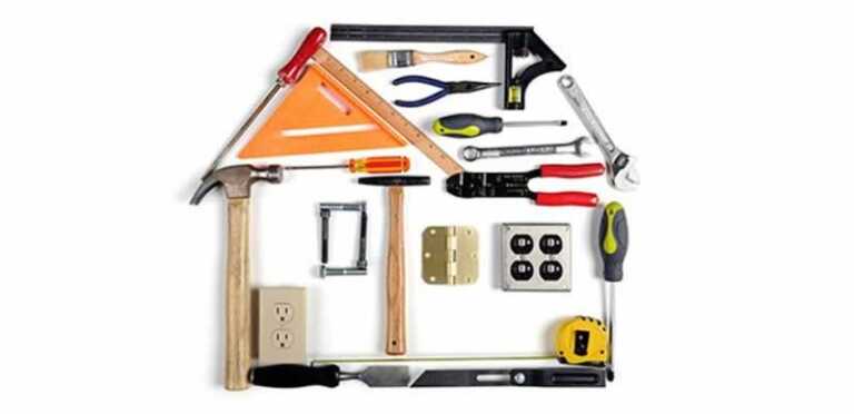 model house made out of tools
