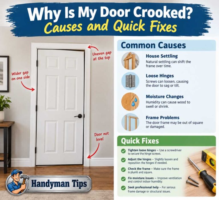 Why Is My Door Crooked – Causes and Quick Fixes