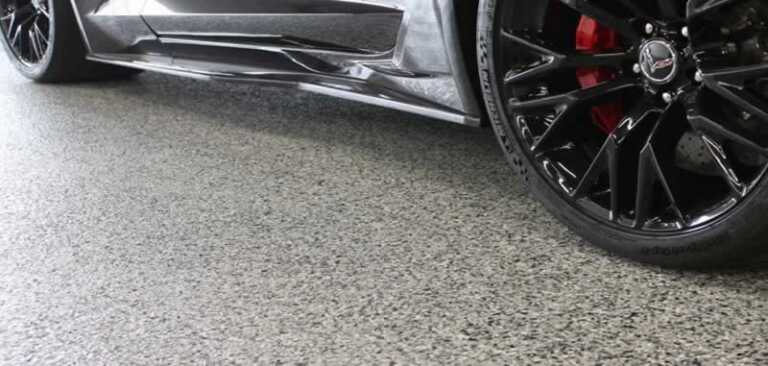 polyaspartic coating on garage floor