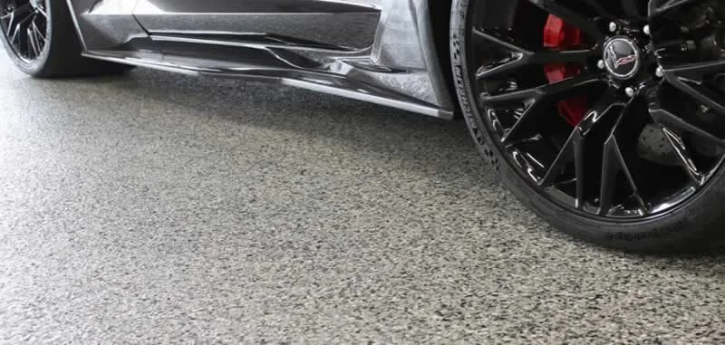 polyaspartic coating on garage floor