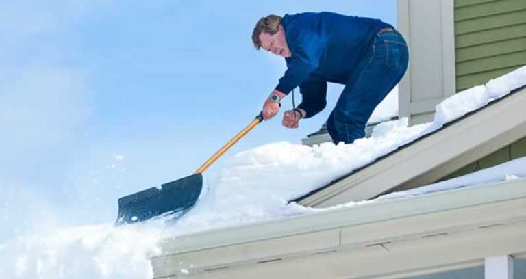 Checking for Roof Damage after Snowstorm