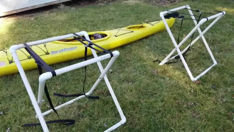 Building a cost-effective DIY kayak stand at home with clear instructions
