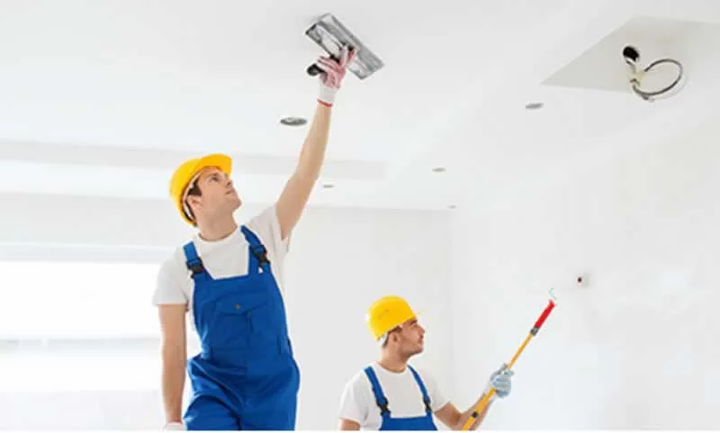 painters painting the house interior