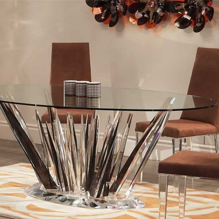 Recommended table base by tabletop size - amazing table
