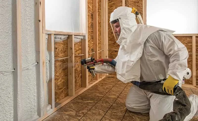installing spray foam insulation