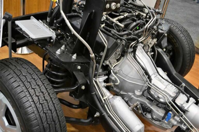 front part of the vehicle with 3D metal printed parts