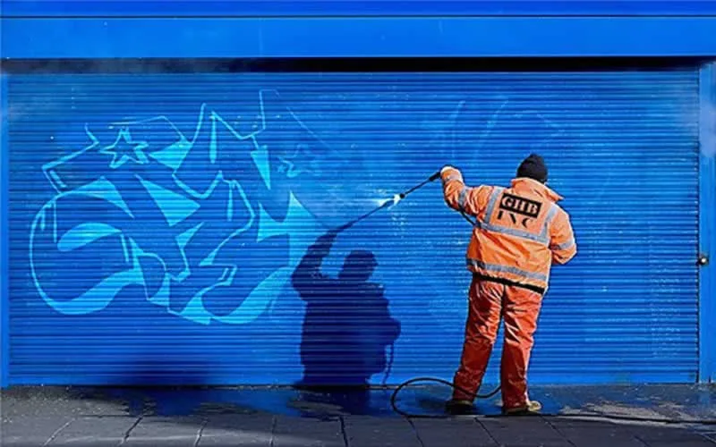 What solvents are used to remove graffiti