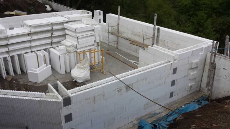 walls made with modular concrete formwork