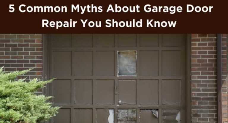 5 Common Myths About Garage Door Repair You Should Know