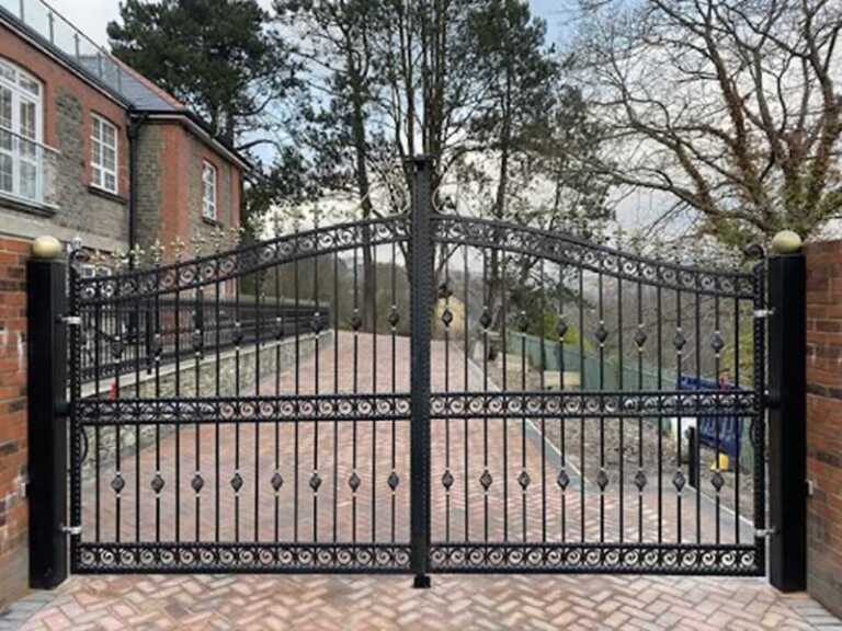 Elegant and Stylish Wrought Iron Gates Adds Security for Your Home