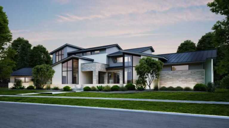 3D rendered family dream home