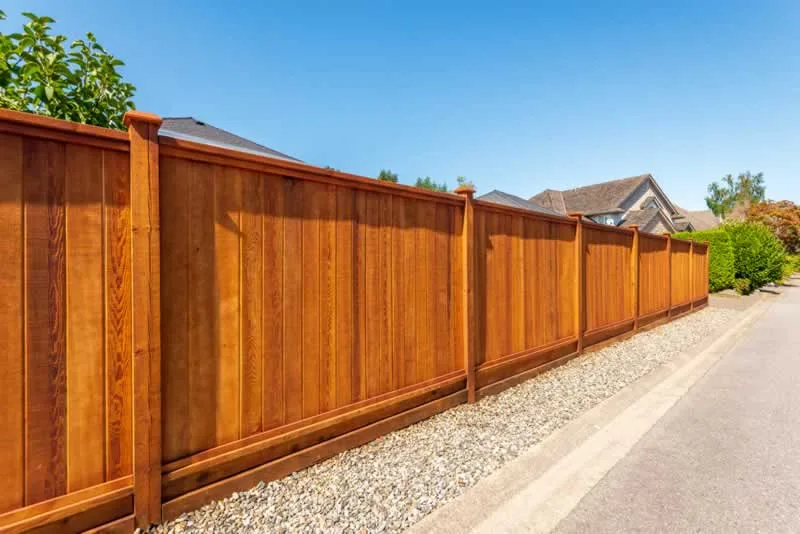 solid wood privacy fence