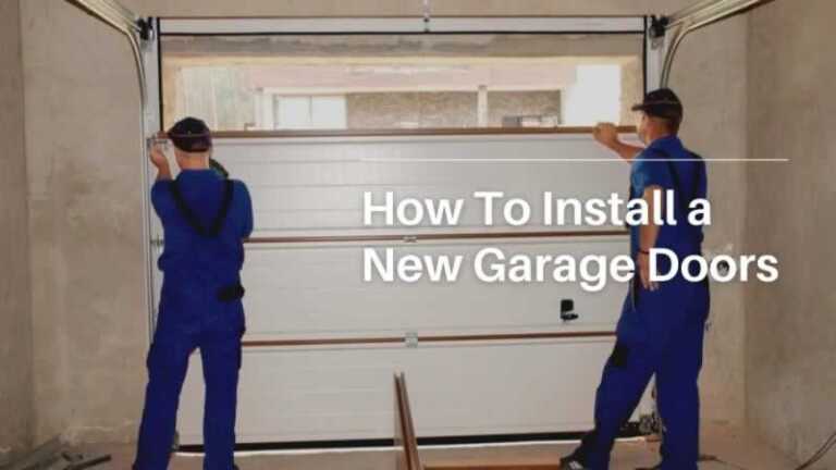 how to install a new garage door