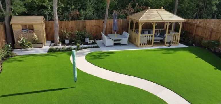 Garden Paved with Good Artificial Grass