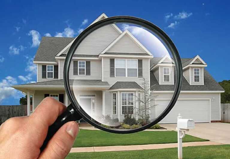 Inspecting the house