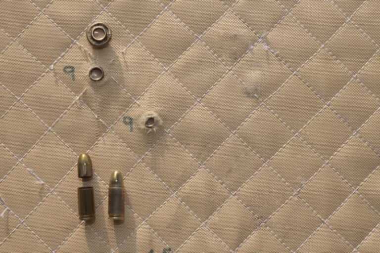 bullets stopped by Kevlar vest