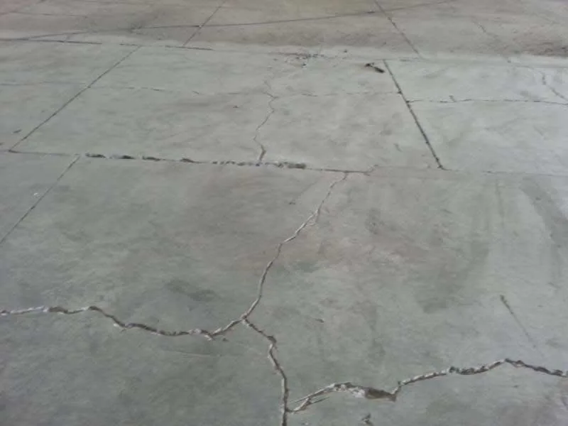 Cracks in concrete floor