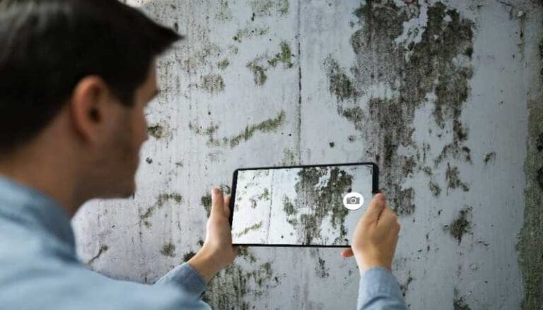 Taking picture of the mold