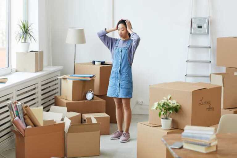 Cluttered home