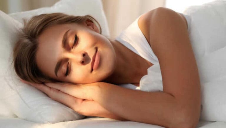 Woman sleeping peacefully