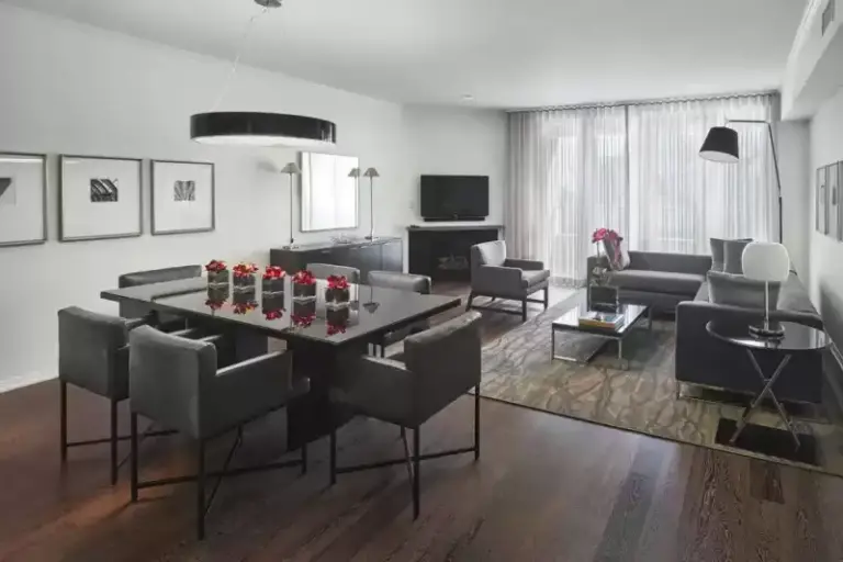 Interior of apartment hotel
