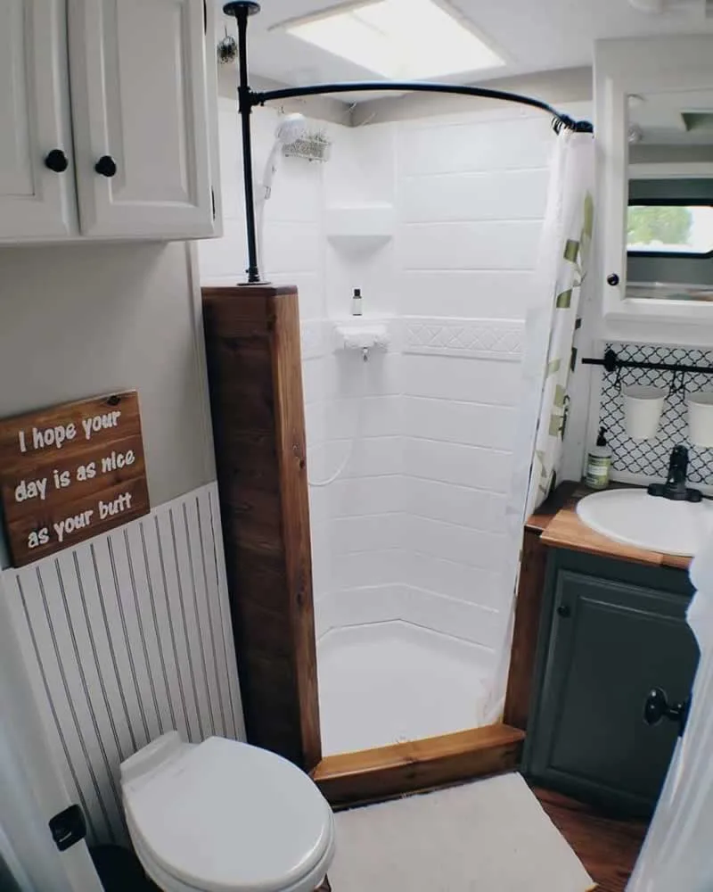 Camper bathroom