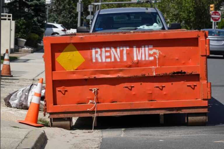Dumpster rental bin