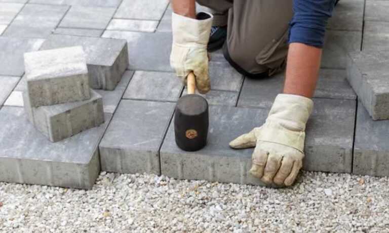 Installing pavers