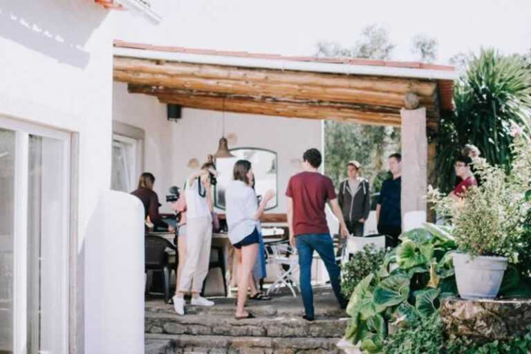 Party on patio