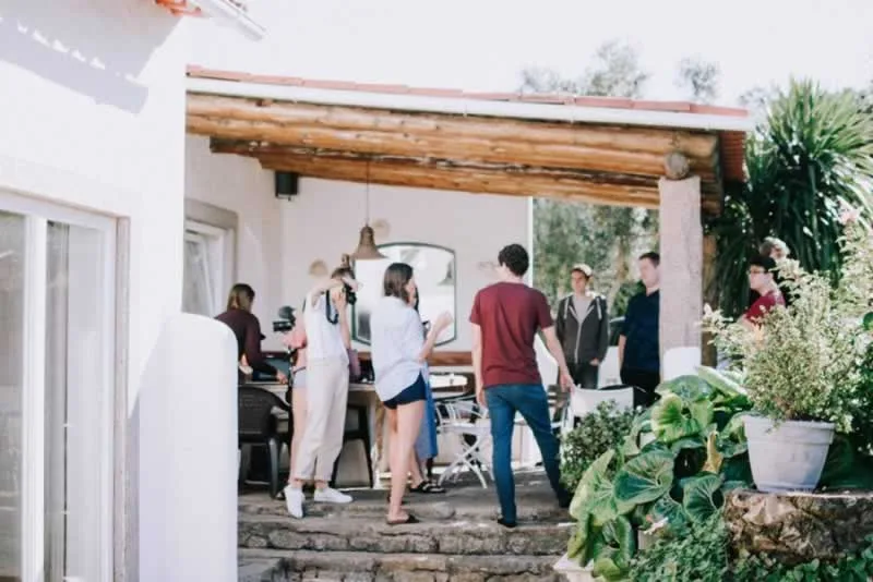 Party on patio