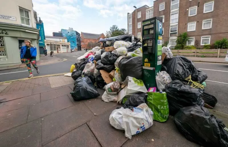 Trash on the street