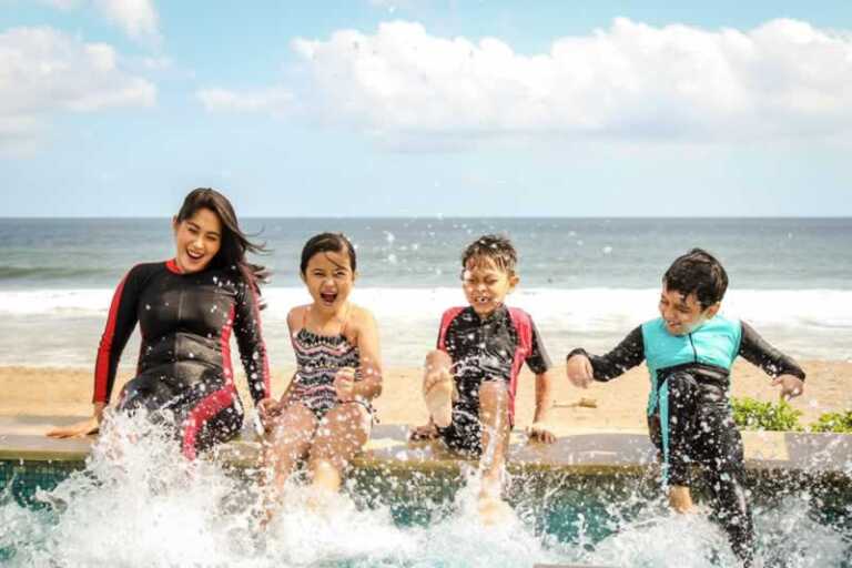 Kids on the beach