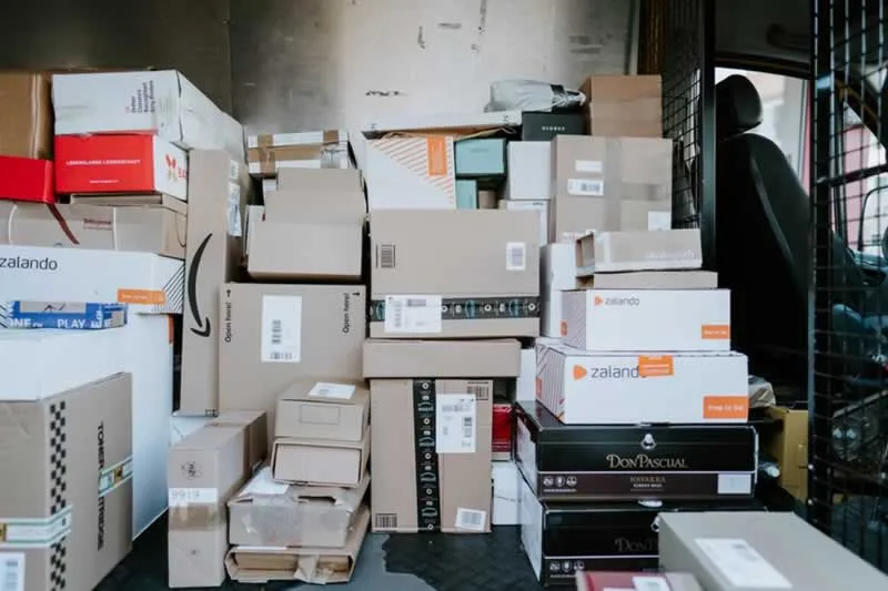 Packages in the van