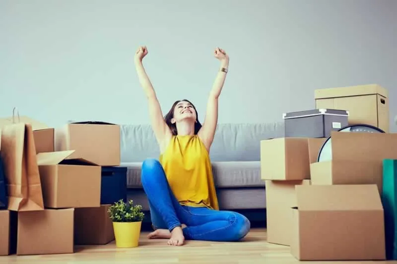 woman done packing