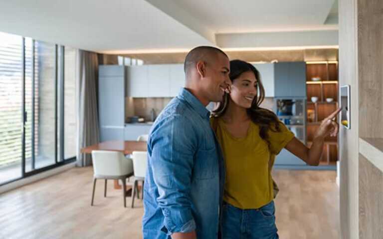 couple in home