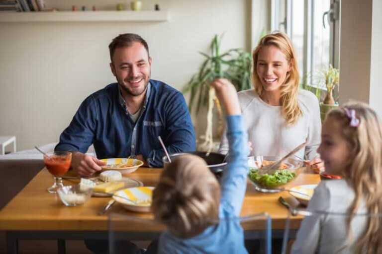 family at the table