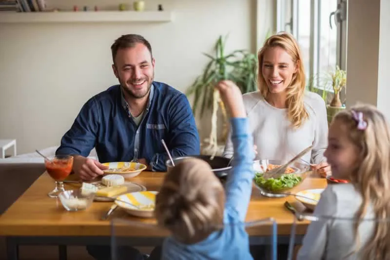family at the table