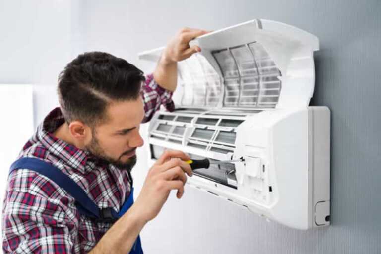 repairing indoor AC unit