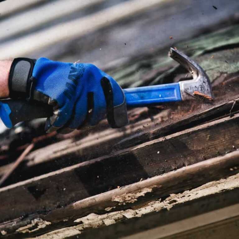 damaged roof