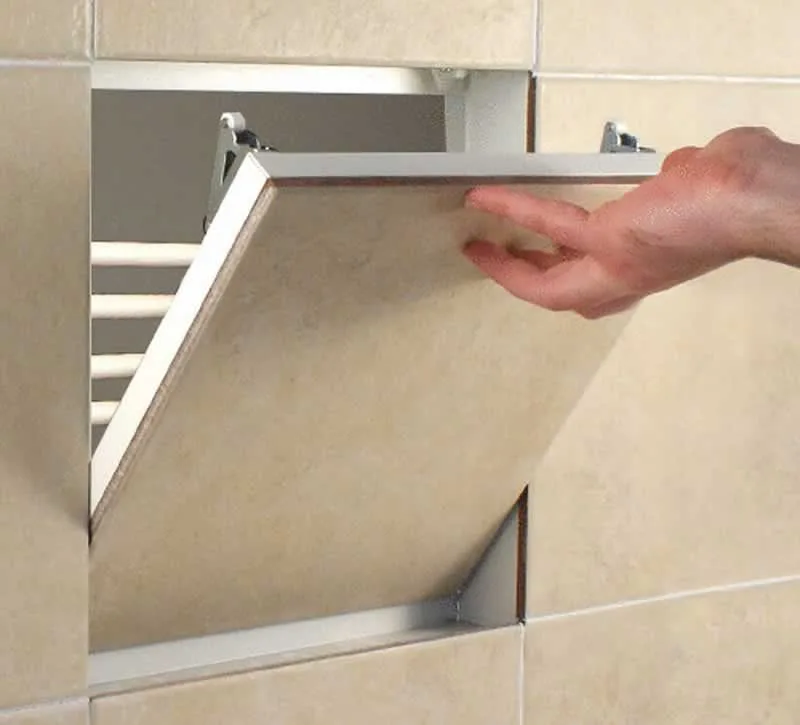 recessed door