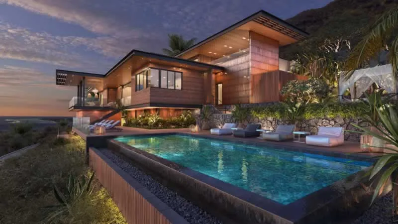 luxury house with a pool