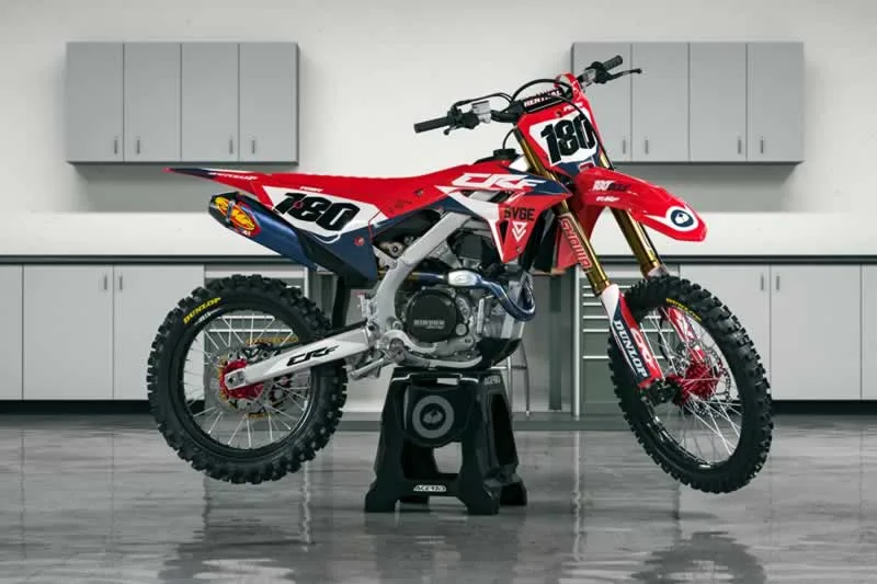 dirtbike with decals